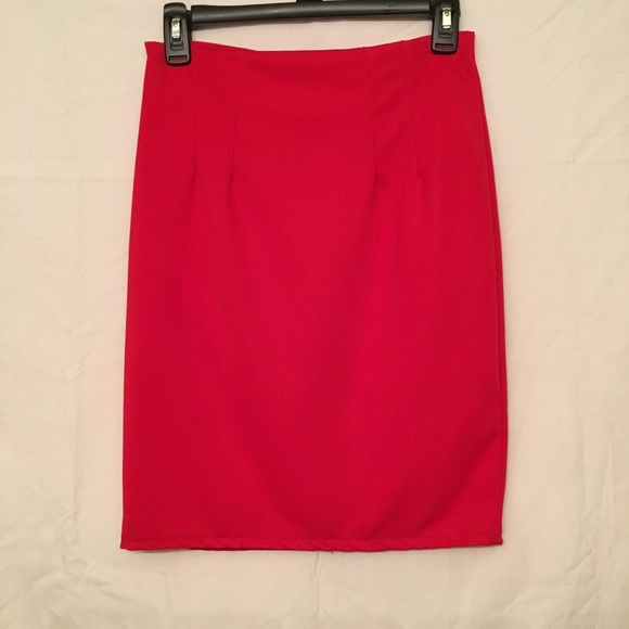 Pretty Red Tailored Skirt. Size Medium. New🎊Host Pick🎊 - Picture 4 of 8